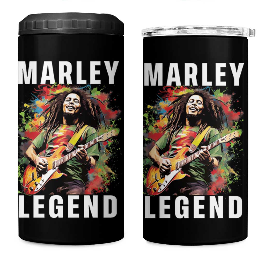 Legend Bob 4 in 1 Can Cooler Tumbler Reggae Music Rastafari Rasta Gift - Wonder Print Shop