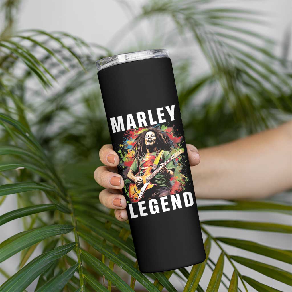 Legend Bob Skinny Tumbler Reggae Music Rastafari Rasta Gift - Wonder Print Shop