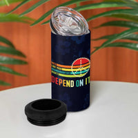 Women's Rights 4 in 1 Can Cooler Tumbler Vote Like Your Daughter's Right Depend On It Voting RBG Quote Floral - Wonder Print Shop