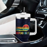 Women's Rights Tumbler With Handle Vote Like Your Daughter's Right Depend On It Voting RBG Quote Floral - Wonder Print Shop