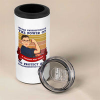 Ruth Bader Ginsburg RBG 4 in 1 Can Cooler Tumbler Never Underestimate The Power Of A Grandma Who Votes Feminist Gifts Women - Wonder Print Shop