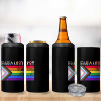 LGBTQ Equality Hurts No One 4 in 1 Can Cooler Tumbler Pride Ally Human Rights Rainbow Flag