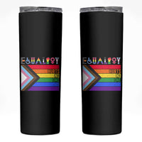 LGBTQ Equality Hurts No One Skinny Tumbler Pride Ally Human Rights Rainbow Flag