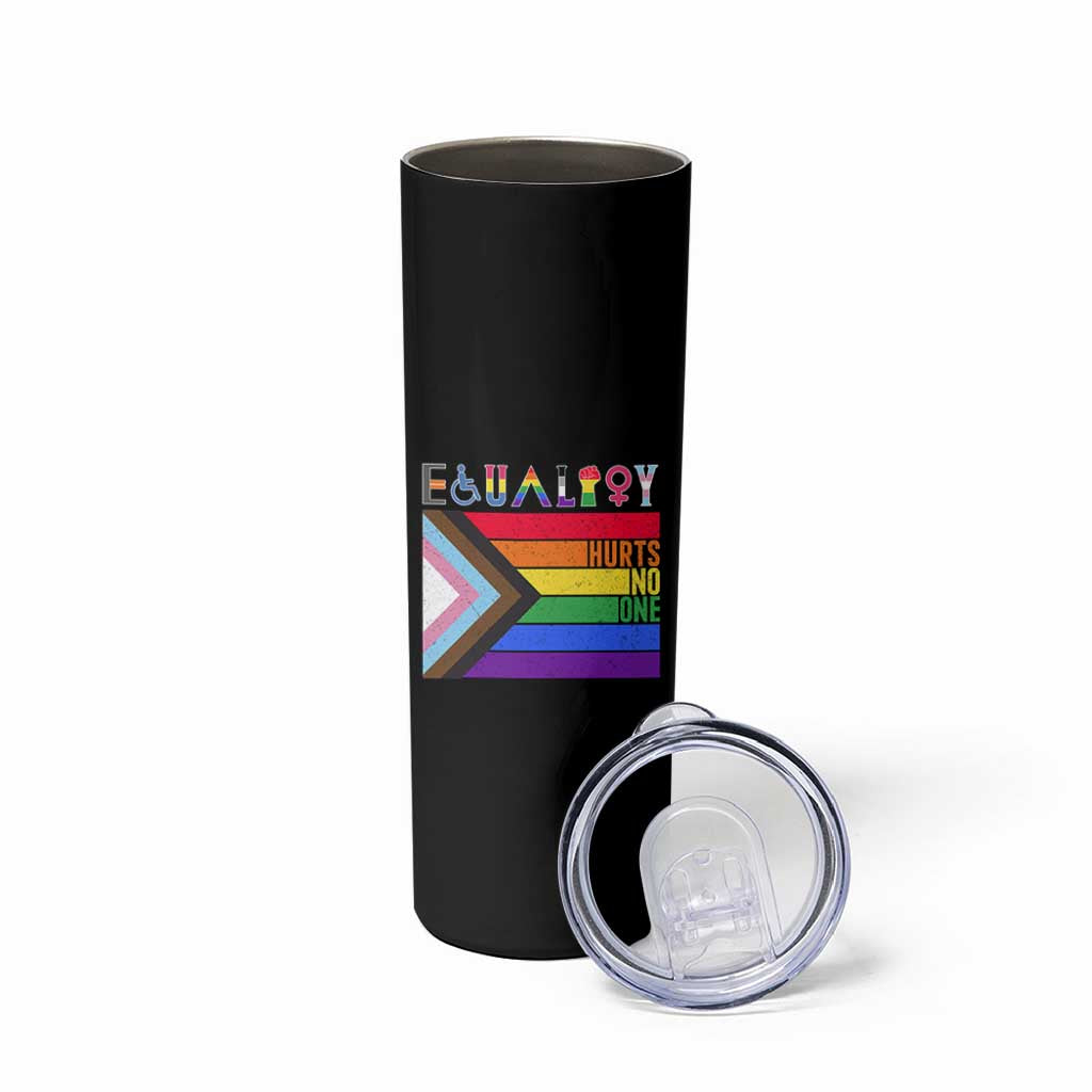 LGBTQ Equality Hurts No One Skinny Tumbler Pride Ally Human Rights Rainbow Flag
