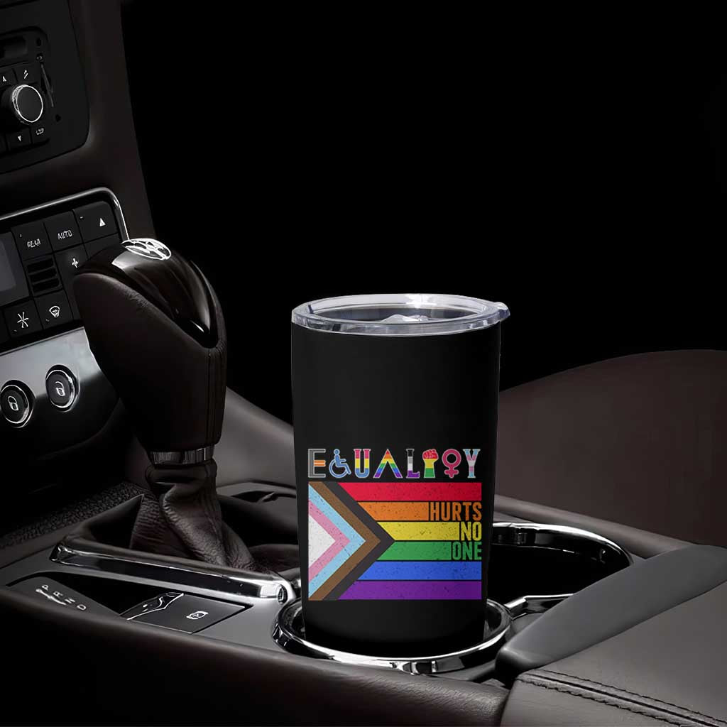 LGBTQ Equality Hurts No One Tumbler Cup Pride Ally Human Rights Rainbow Flag