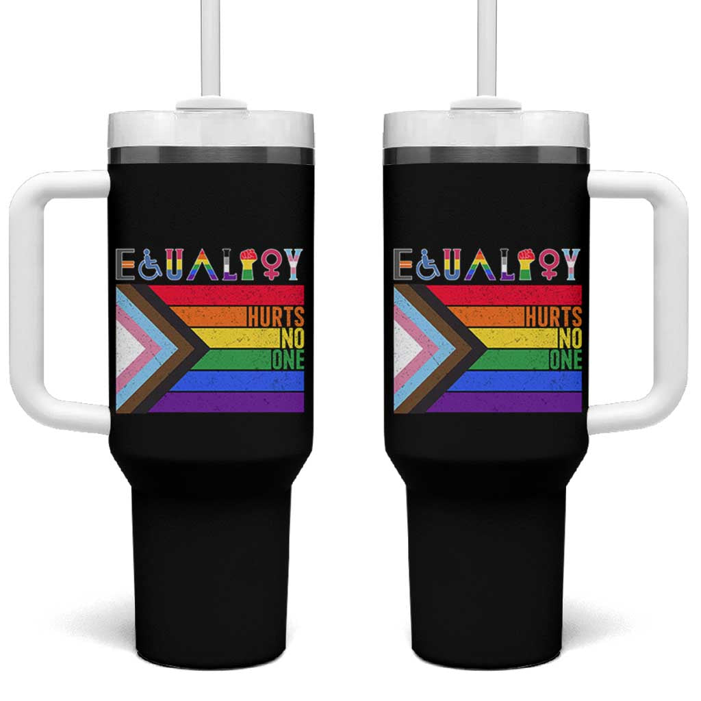 LGBTQ Equality Hurts No One Tumbler With Handle Pride Ally Human Rights Rainbow Flag