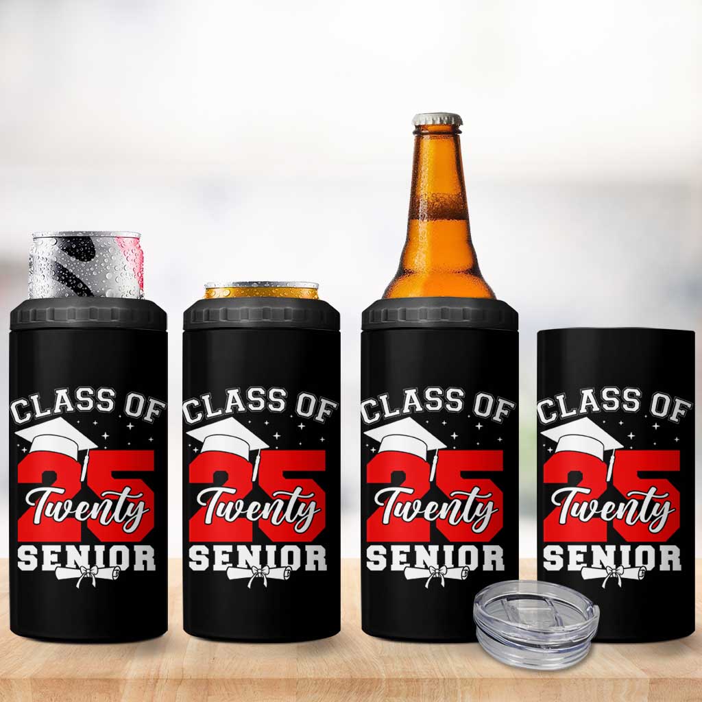 Senior 2025 4 in 1 Can Cooler Tumbler Class of 2025 Graduation Back To School Graduate Graduation - Wonder Print Shop