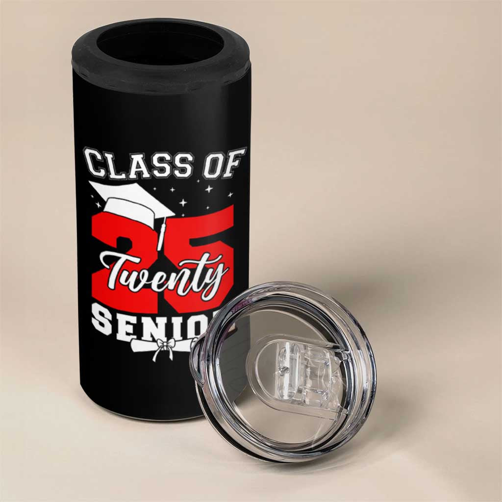 Senior 2025 4 in 1 Can Cooler Tumbler Class of 2025 Graduation Back To School Graduate Graduation - Wonder Print Shop