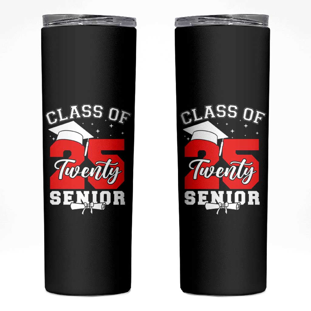 Senior 2025 Skinny Tumbler Class of 2025 Graduation Back To School Graduate Graduation - Wonder Print Shop