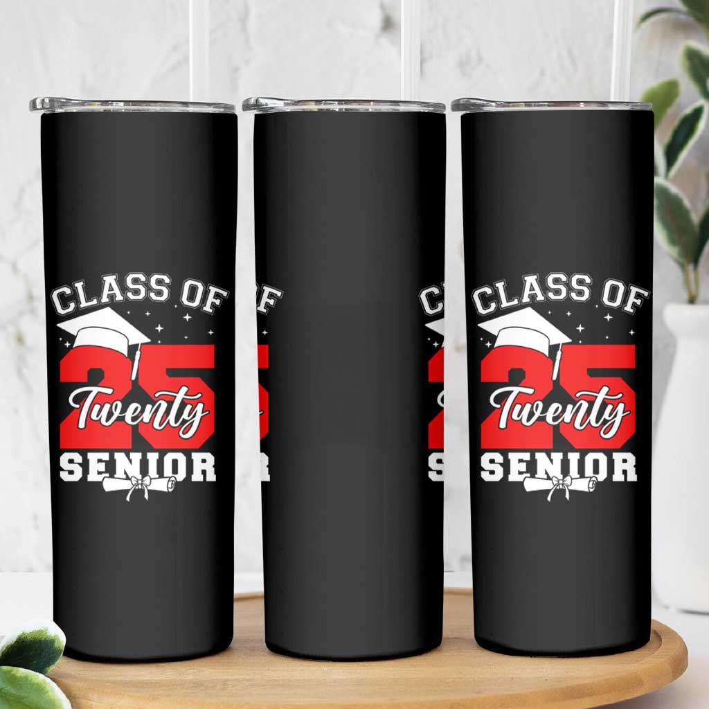 Senior 2025 Skinny Tumbler Class of 2025 Graduation Back To School Graduate Graduation - Wonder Print Shop