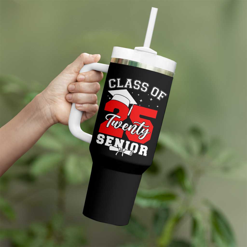 Senior 2025 Tumbler With Handle Class of 2025 Graduation Back To School Graduate Graduation - Wonder Print Shop