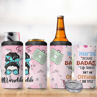 Funny Nurse Gifts for Women 4 in 1 Can Cooler Tumbler Rn Lpn Practitioner Nursing School Graduation Gifts