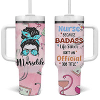Funny Nurse Gifts for Women Tumbler With Handle Rn Lpn Practitioner Nursing School Graduation Gifts