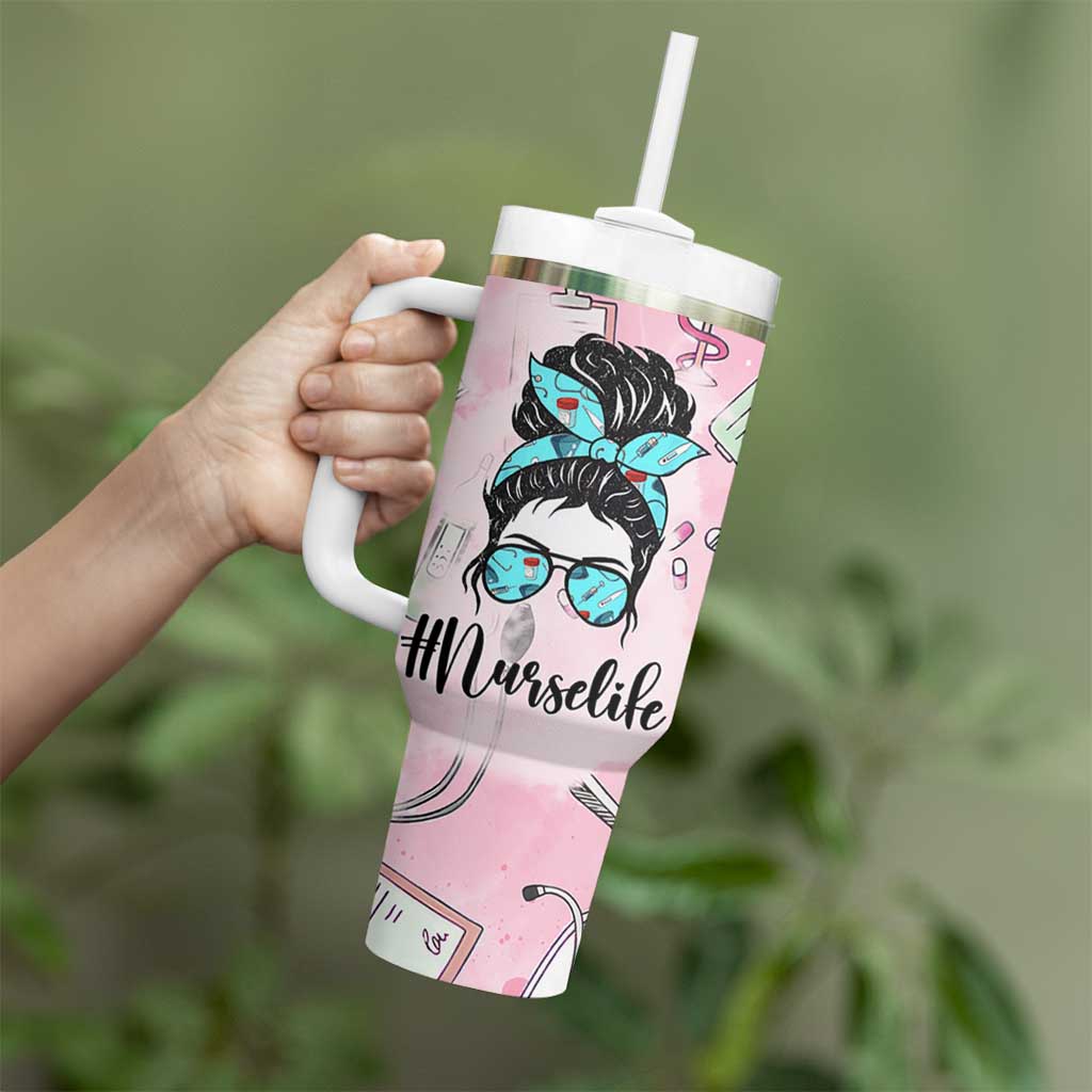 Funny Nurse Gifts for Women Tumbler With Handle Rn Lpn Practitioner Nursing School Graduation Gifts