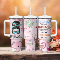 Funny Nurse Gifts for Women Tumbler With Handle Rn Lpn Practitioner Nursing School Graduation Gifts