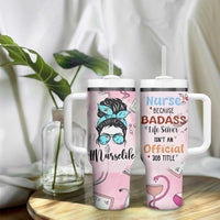 Funny Nurse Gifts for Women Tumbler With Handle Rn Lpn Practitioner Nursing School Graduation Gifts