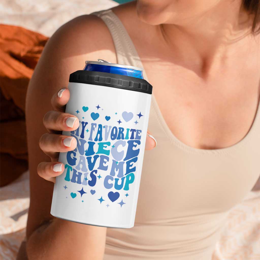 Aunt Gifts From Niece 4 in 1 Can Cooler Tumbler My Favorite Niece Gave Me This Cup