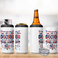 Doctor Gifts 4 in 1 Can Cooler Tumbler Funny 4th of July Patriotic Doctor