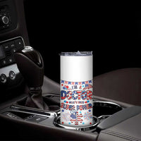 Doctor Gifts Skinny Tumbler Funny 4th of July Patriotic Doctor