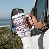 Doctor Gifts Tumbler With Handle Funny 4th of July Patriotic Doctor