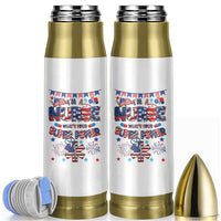 Patriotic Nurse Bullet Tumbler Im a Nurse Superpower 4th Of July American Flag
