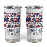 Patriotic Nurse Tumbler Cup Im a Nurse Superpower 4th Of July American Flag