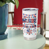 Patriotic Nurse Tumbler Cup Im a Nurse Superpower 4th Of July American Flag