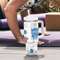 Funny Doctor Gifts Tumbler With Handle Its Dr Actually PhD Graduation Gift