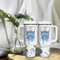 Funny Doctor Gifts Tumbler With Handle Its Dr Actually PhD Graduation Gift
