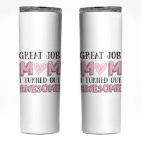Funny Mom Birthday Gift Skinny Tumbler Cute Valentines Mothers Day Present From Daughter Son Pink