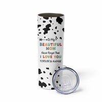 Mothers Day Mom Gifts Skinny Tumbler I Love You Mom Gift From Daughter Son Cow Print