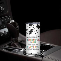 Mothers Day Mom Gifts Skinny Tumbler I Love You Mom Gift From Daughter Son Cow Print