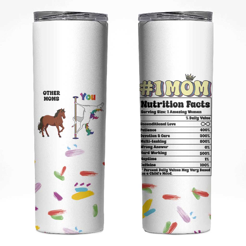 Funny Mom Birthday Gift Skinny Tumbler Cute Unicorn Lovers Valentines Mothers Day Present