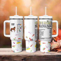 Funny Mom Birthday Gift Tumbler With Handle Cute Unicorn Lovers Valentines Mothers Day Present