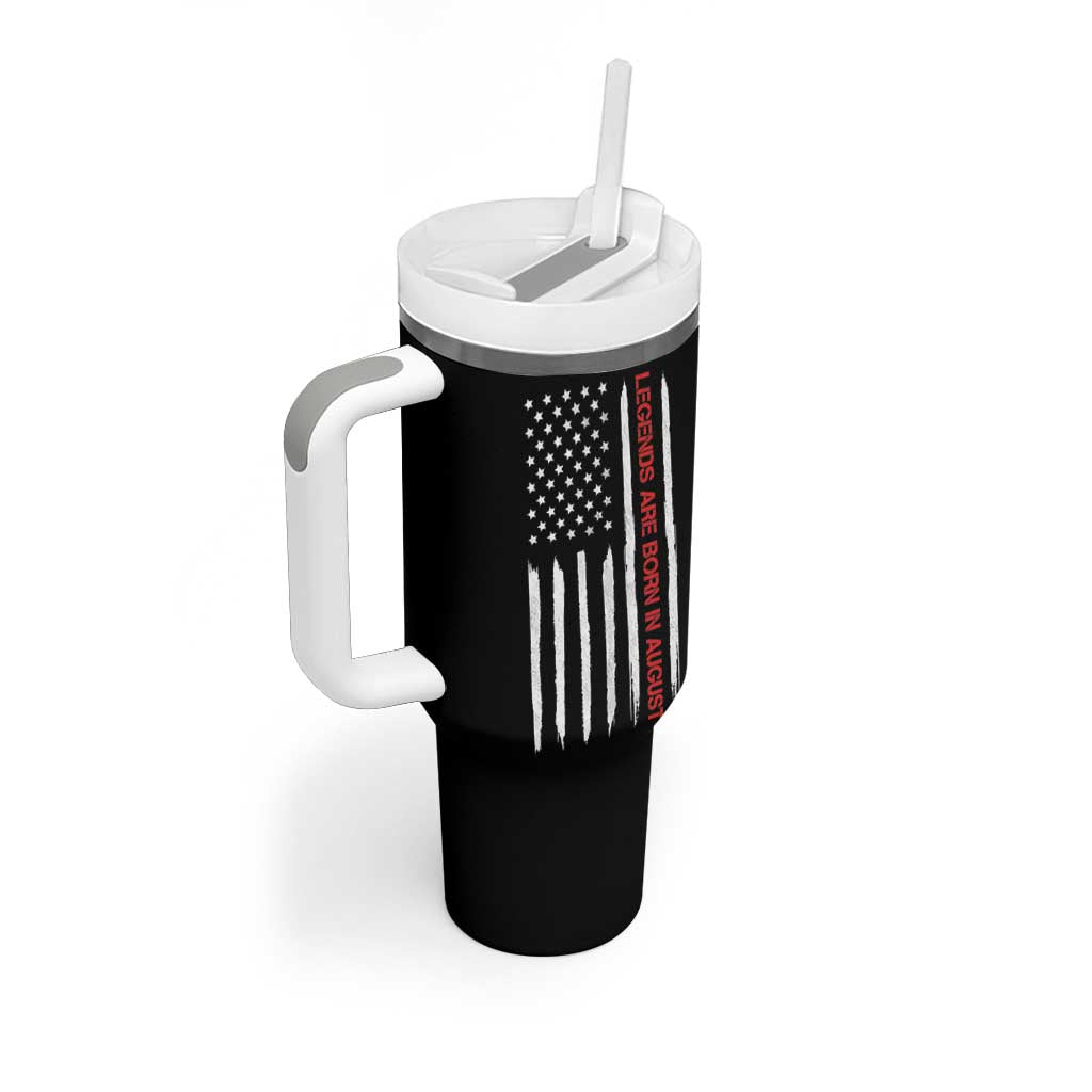 August Birthday Gifts Tumbler With Handle Birthday Gifts Ideas For Men American Flag