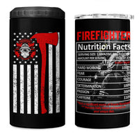 Firefighter Gifts for Men 4 in 1 Can Cooler Tumbler Fireman Fire Fighter Axe American Flag