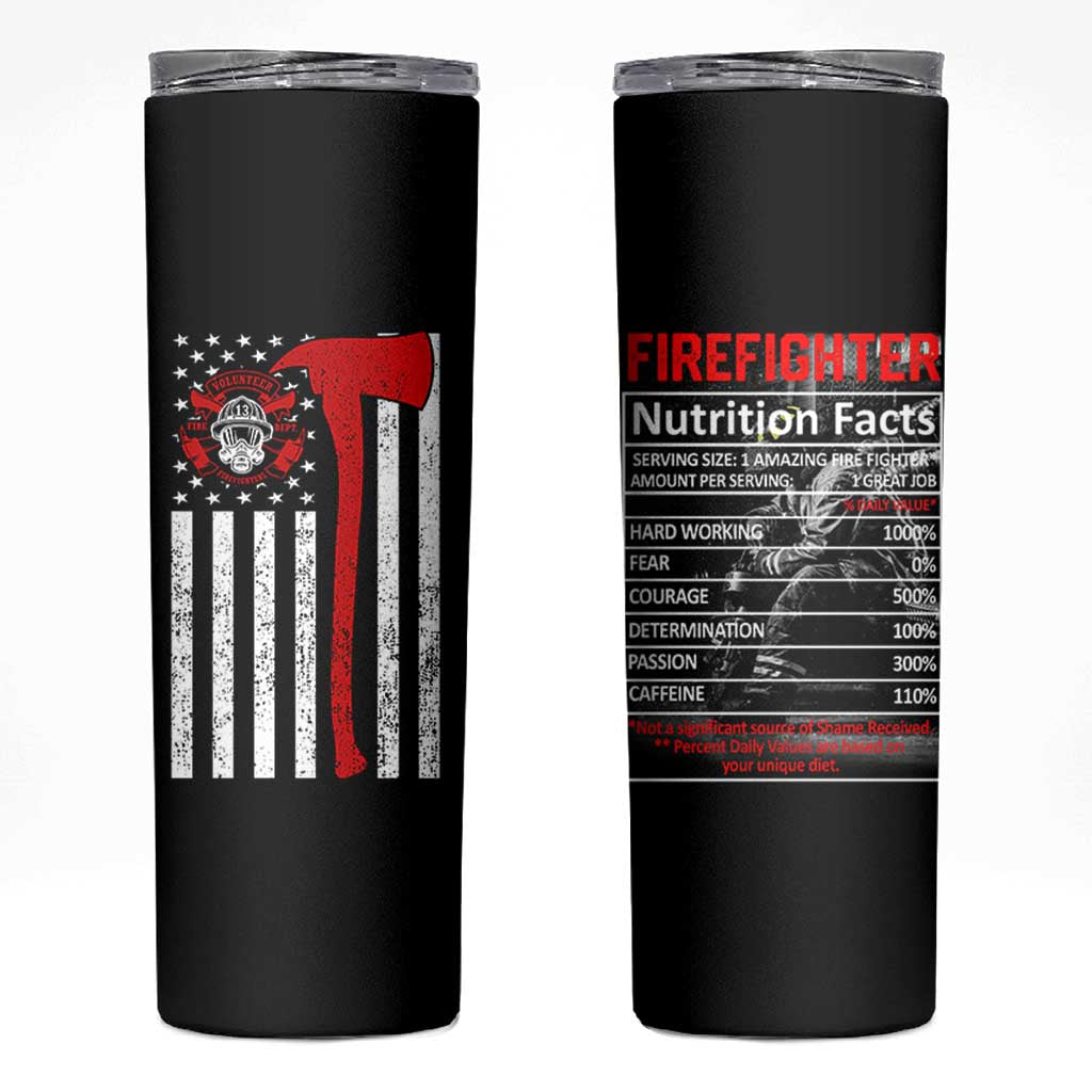 Firefighter Gifts for Men Skinny Tumbler Fireman Fire Fighter Axe American Flag