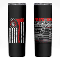Firefighter Gifts for Men Skinny Tumbler Fireman Fire Fighter Axe American Flag