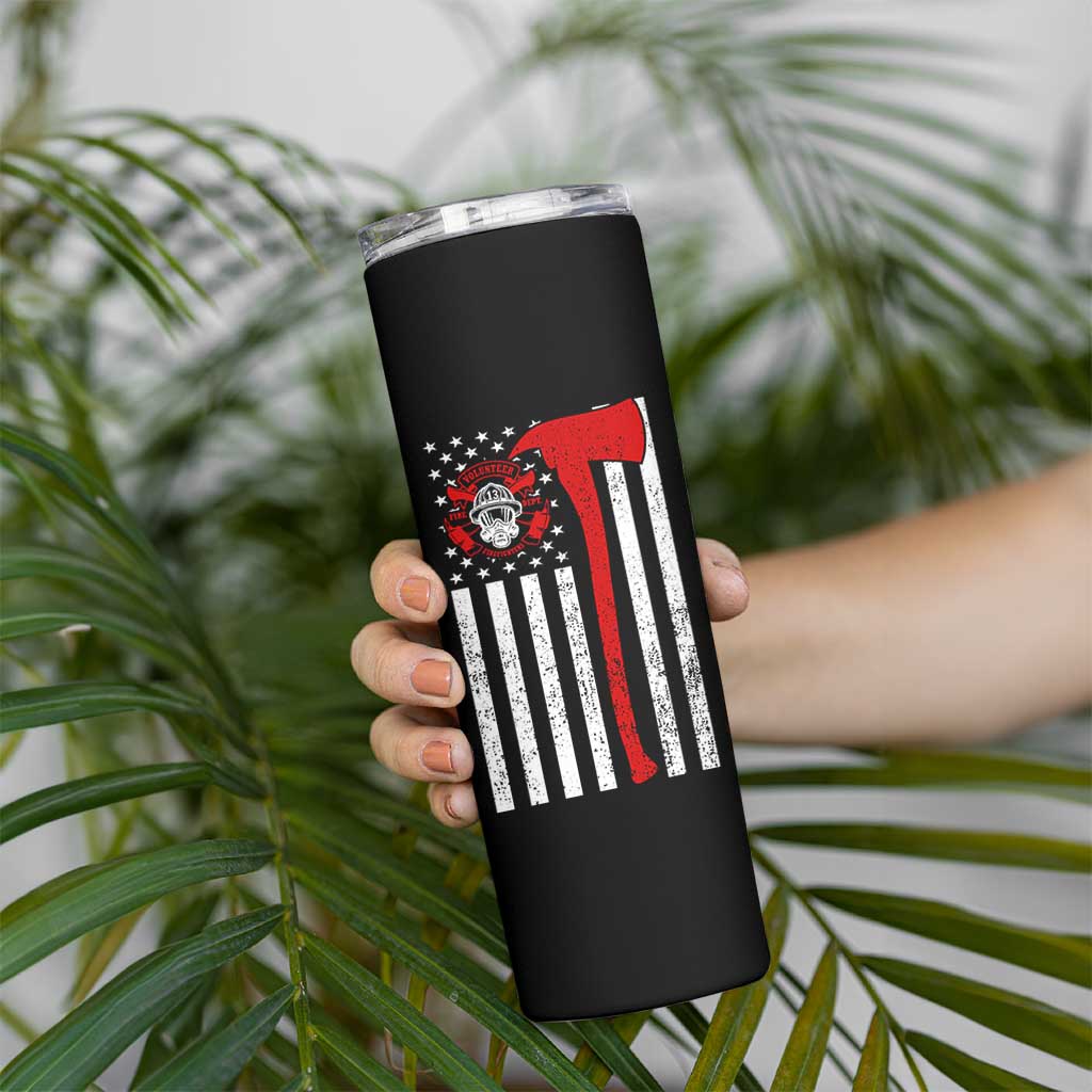 Firefighter Gifts for Men Skinny Tumbler Fireman Fire Fighter Axe American Flag