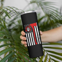 Firefighter Gifts for Men Skinny Tumbler Fireman Fire Fighter Axe American Flag