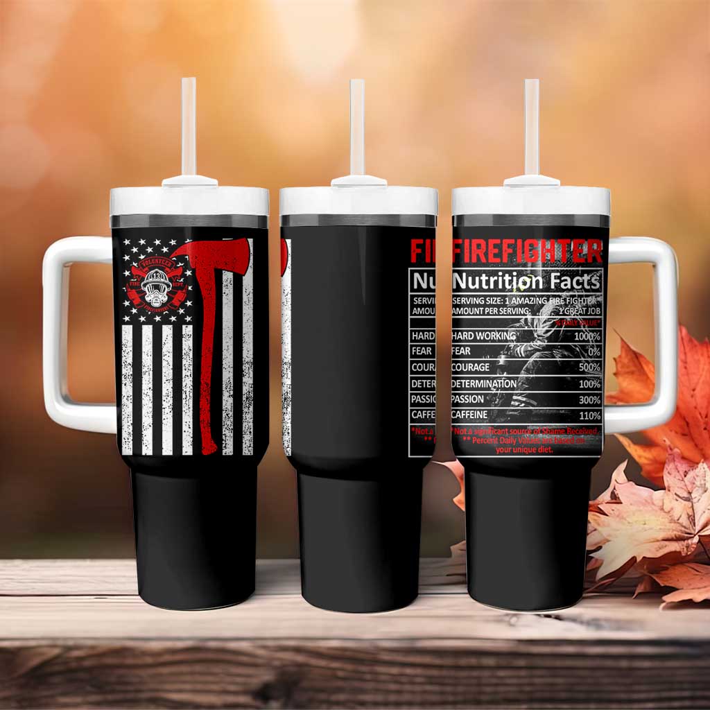 Firefighter Gifts for Men Tumbler With Handle Fireman Fire Fighter Axe American Flag