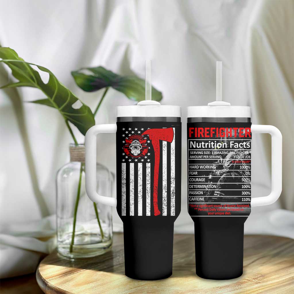 Firefighter Gifts for Men Tumbler With Handle Fireman Fire Fighter Axe American Flag