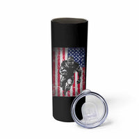 Football Players Skinny Tumbler US American Flag Game Day Sport Team Vintage Patriotic - Wonder Print Shop