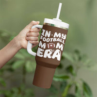 Football Mom Tumbler With Handle Game Day Football Season For Moms - Wonder Print Shop