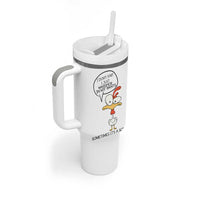 Funny Chicken Tumbler With Handle I Don't Fart I Just Whisper in My Pants Silly Chicken Humor