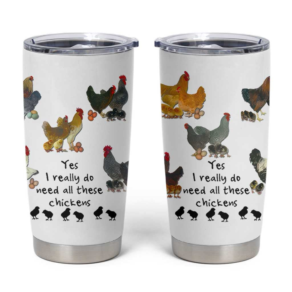 Funny Chicken Gifts Tumbler Cup Cute Mothers Day Farmhouse Chicken Lovers