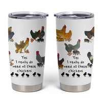 Funny Chicken Gifts Tumbler Cup Cute Mothers Day Farmhouse Chicken Lovers