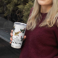 Funny Chicken Gifts Tumbler Cup Cute Mothers Day Farmhouse Chicken Lovers