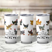 Funny Chicken Gifts Tumbler Cup Cute Mothers Day Farmhouse Chicken Lovers