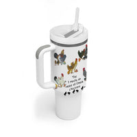 Funny Chicken Gifts Tumbler With Handle Cute Mothers Day Farmhouse Chicken Lovers